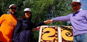 torta con il preside Bustreo